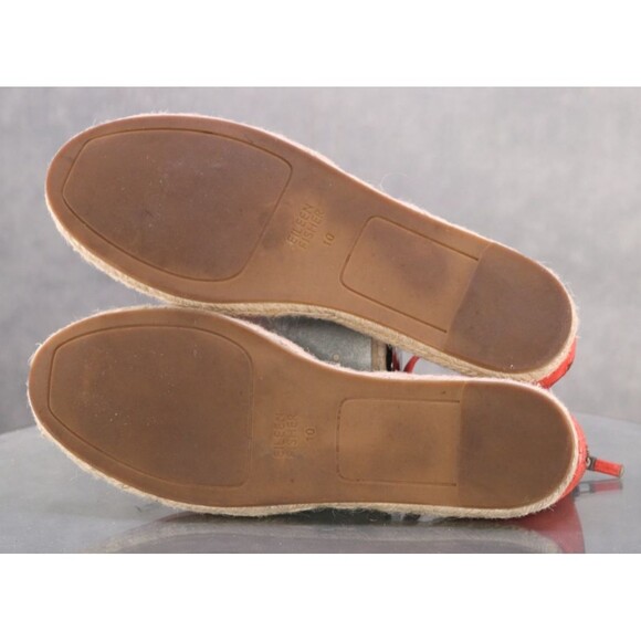 Eileen Fisher Lala Women's Espadrille Gladiator Flat Sandals Size 10 Leather EUC - Picture 9 of 12